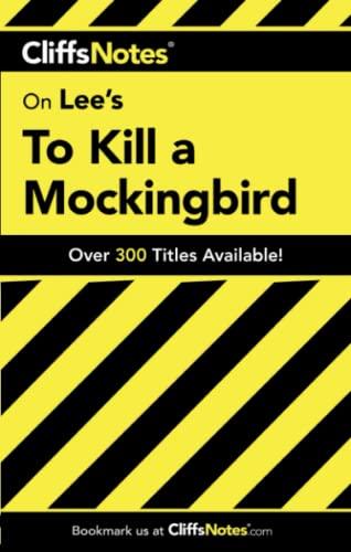 On Lee's To Kill a Mockingbird (Cliffs Notes) Cover