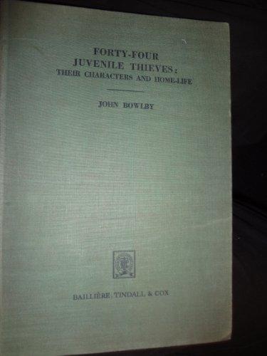 Forty-four juvenile thieves: Their characters and home-life Cover