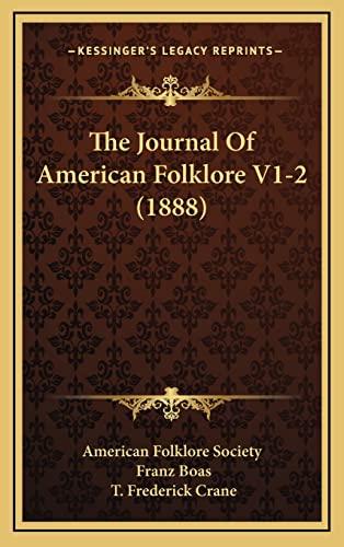 The Journal Of American Folklore V1-2 (1888) Cover
