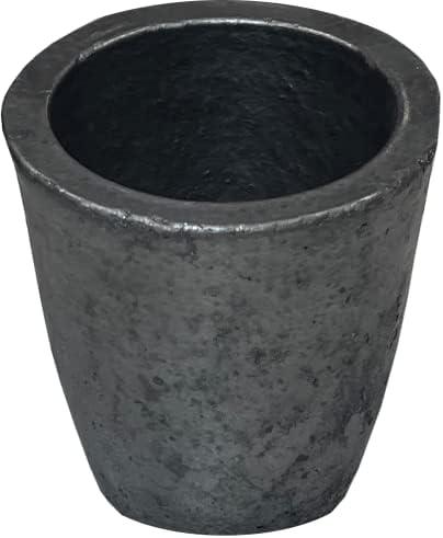 Mr Volcano Crucible 6KG for Foundry Graphite Maker Furnace Cup Torch Melting Casting Refining Gold Silver Copper Brass Aluminum 3272F 1800C Cover
