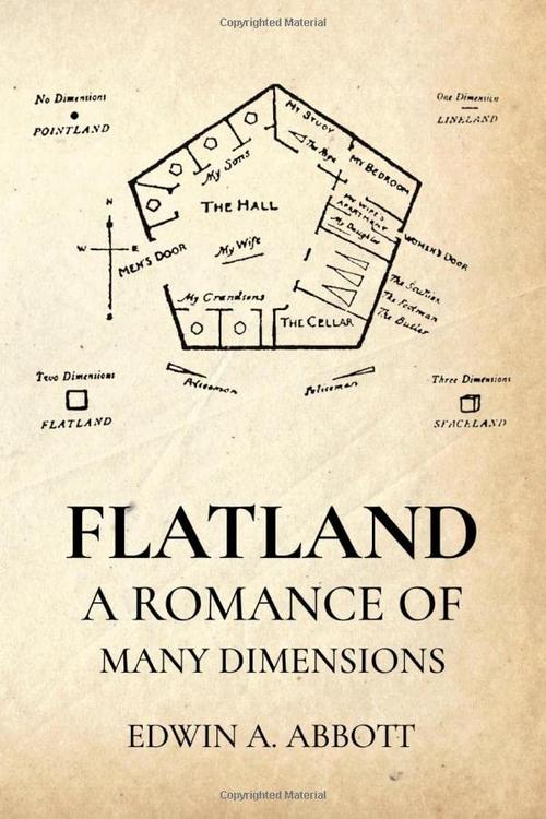 Flatland: A Romance of Many Dimensions by Edwin A. Abbott Cover