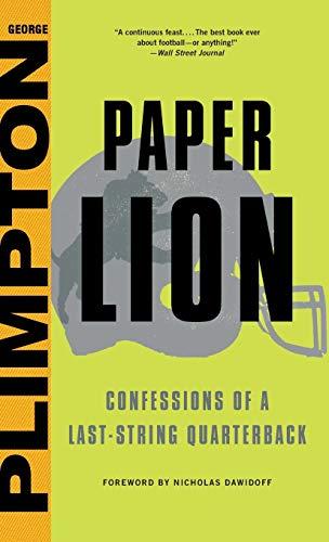 Paper Lion: Confessions of a Last-String Quarterback Cover