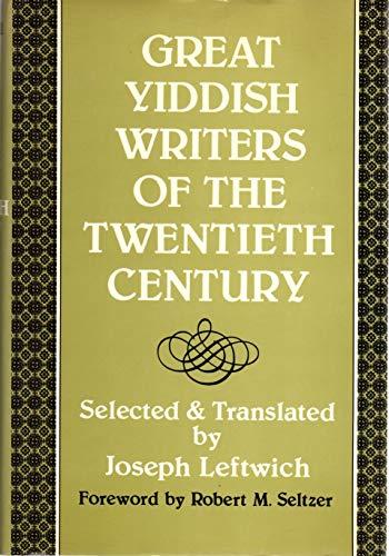 Great Yiddish Writers of the Twentieth Century (English and Yiddish Edition) Cover