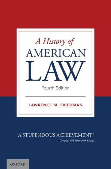 A History of American Law Cover