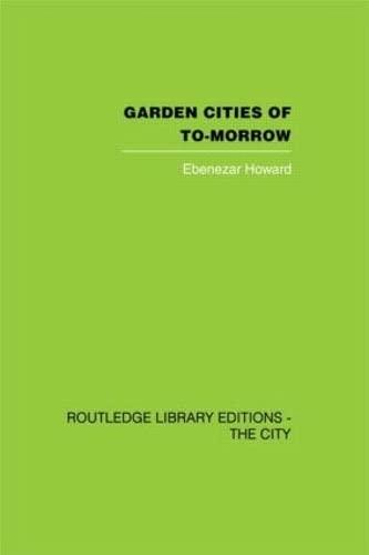 Garden Cities of To-Morrow Cover