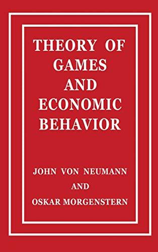 Theory of Games and Economic Behavior Cover