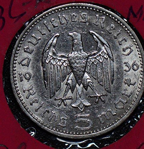 Collectible Coin 190118 Germany 1936 A 5 Mark silver Cover