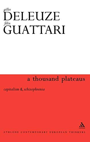 Thousand Plateaus (Athlone Contemporary European Thinkers) Cover
