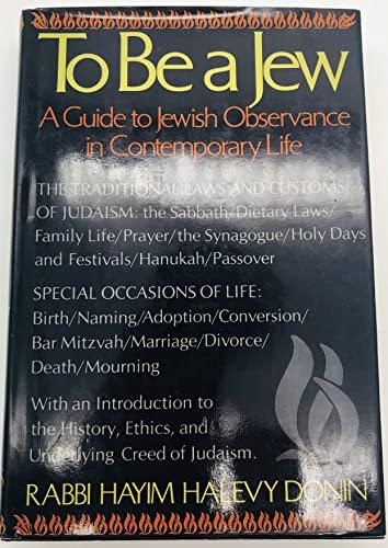 To Be A Jew Cover