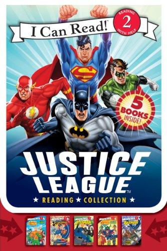 Justice League Reading Collection: 5 I Can Read Books Inside! (I Can Read Level 2) Cover