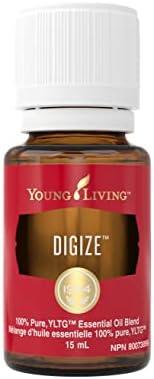 Young Living DiGize Essential Oil Blend | 15ml | 100% Pure & Natural Blend of Essential Oils for Digestion Support and Gut Health, Soothing Aromatic and Topical Blend for Wellness Cover