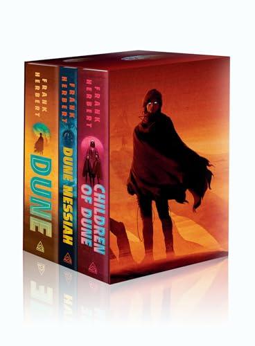 Frank Herbert's Dune Saga 3-Book Deluxe Hardcover Boxed Set: Dune, Dune Messiah, and Children of Dune Cover