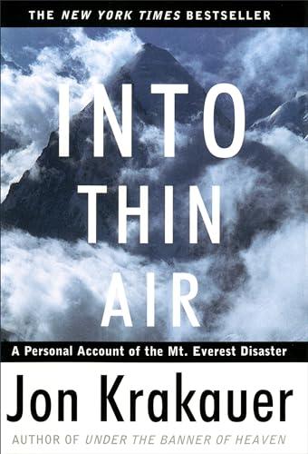 Into Thin Air: A Personal Account of the Mount Everest Disaster Cover