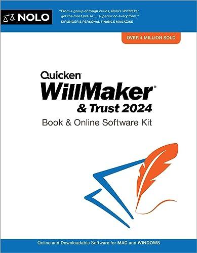 Quicken Willmaker & Trust 2024: Book & Online Software Kit Cover
