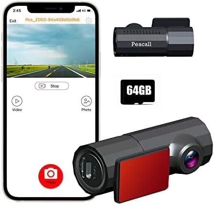 Vehicle Blackbox DVR 2160P UHD 4K WiFi Dash Cam Pro as seen on TV Mini Simple with 64G SD Card Car Camera Compatible with Car Truck Semi, WDR, Night Vision, Loop Recording, G-Sensor, APP Cover