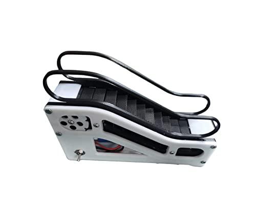 Electric Escalator Model, Adjustable Going Up/Down, Escalator Model Made Up of 100 3D-Printing Parts, Mini Escalator Toy, Science Display Equipment, Creative Decorative Ornaments (Type-C) Cover