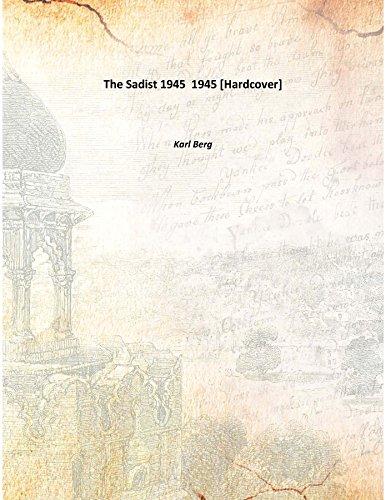The Sadist 1945 1945 [Hardcover] Cover