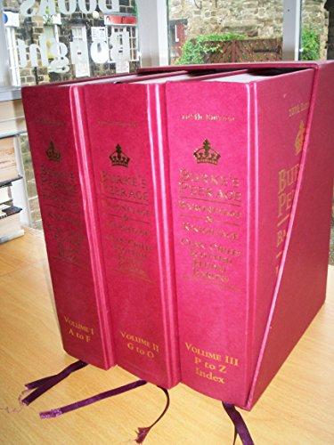Burke's Peerage, Baronetage and Knightage: 107th Edition Cover