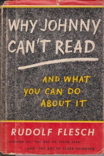 Why Johnny Can't Read--And What You Can Do About It. Cover