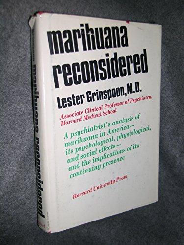 Marihuana reconsidered Cover