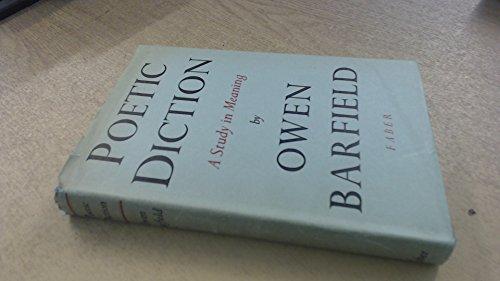 Poetic Diction - A Study in Meaning. [Second Edition]. Faber & Faber. 1962. Cover