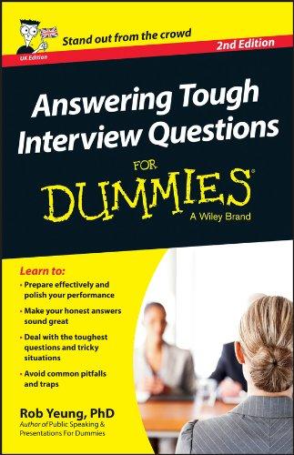 Answering Tough Interview Questions For Dummies - UK Cover
