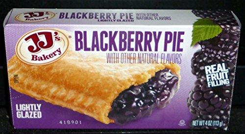 JJ's Bakery Blackberry Snack Pies, Individual Dessert, Fresh-Baked, Perfect for Snacks, Nut-Free, Kosher Parve, 4 Oz Each (Pack of 6) Cover