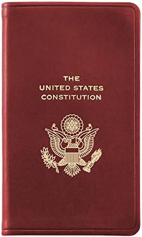 Graphic Image The United States Constitution and Related Documents | Published and Bound in the USA | Genuine Leather Soft Cover | Pocket Size (3.13" x 5.25", Burgundy) Cover