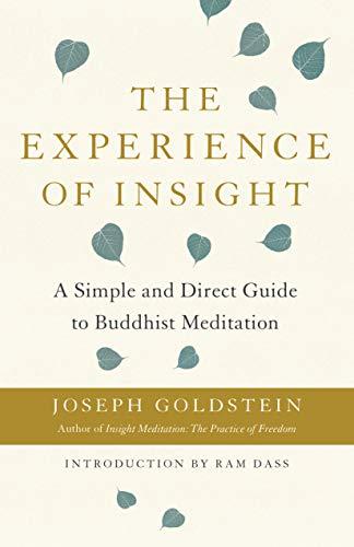 The Experience of Insight: A Simple and Direct Guide to Buddhist Meditation (Shambhala Dragon Editions) Cover