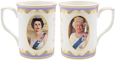 The Leonardo Collection Her Majesty The Queen - Elizabeth II Mug,White,H10cm Cover
