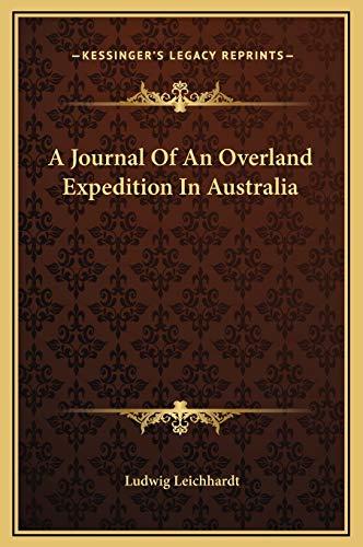 A Journal Of An Overland Expedition In Australia Cover