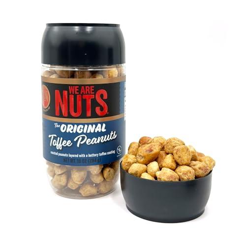 We Are Nuts Toffee Coated Nuts - The Original Toffee Peanuts - 1-Pack On The Go Jar (10 oz.) Cover