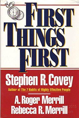 First Things First Cover