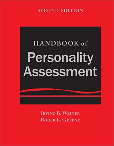 Handbook of Personality Assessment Cover