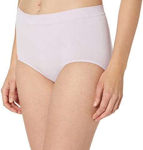Bali Women's Seamless Panties, Smoothing Brief Underwear, Full-Coverage Stretch Microfiber Briefs Cover