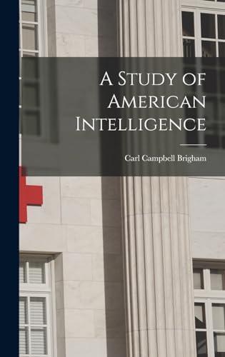 A Study of American Intelligence Cover
