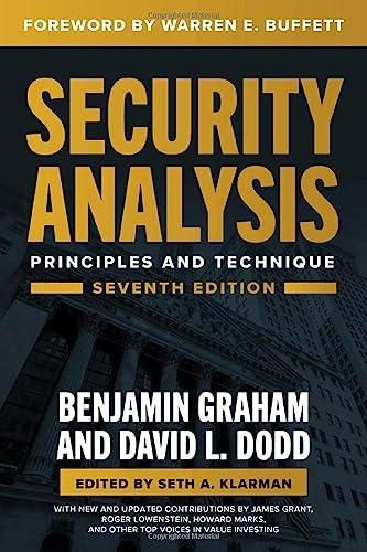 Security Analysis, Seventh Edition: Principles and Techniques Cover
