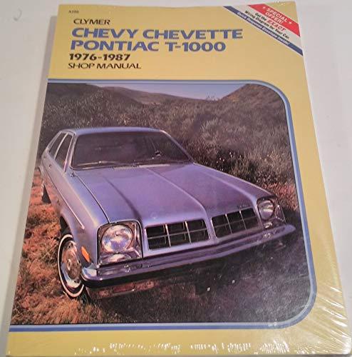 Chevy Chevette, Pontiac T-1000, 1976-1986 Gas and Diesel Shop Manual Cover