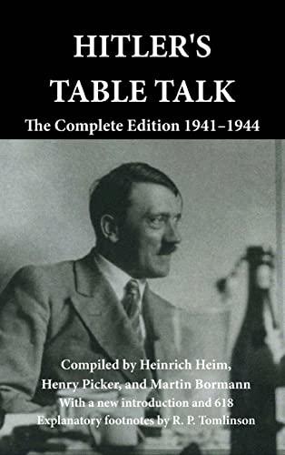 Hitler's Table Talk: The Complete Edition 1941-1944 Cover