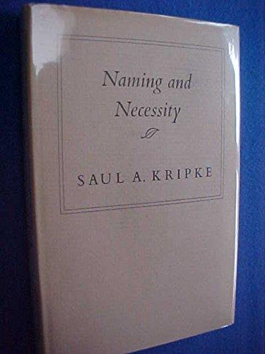 Naming and Necessity Cover