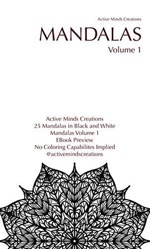Mandalas (Mandala Coloring for Adults and Teens Book 1) Cover