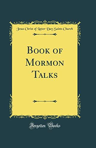Book of Mormon Talks (Classic Reprint) Cover