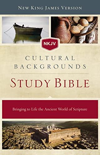 NKJV, Cultural Backgrounds Study Bible, Hardcover, Red Letter: Bringing to Life the Ancient World of Scripture Cover