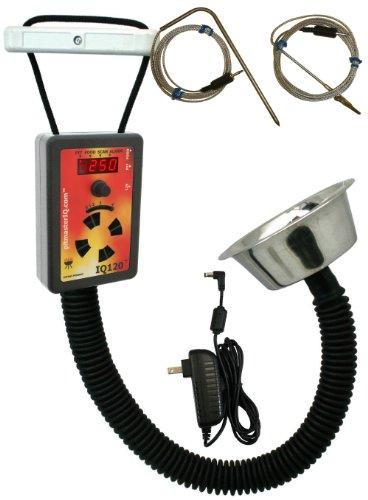 IQ120 BBQ Temperature Regulator Kit with Standard Pit Adapter for Weber Smokey Mountain, Weber Kettle and Many Other BBQ Smokers Cover