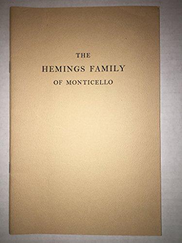 The Hemings family of Monticello Cover