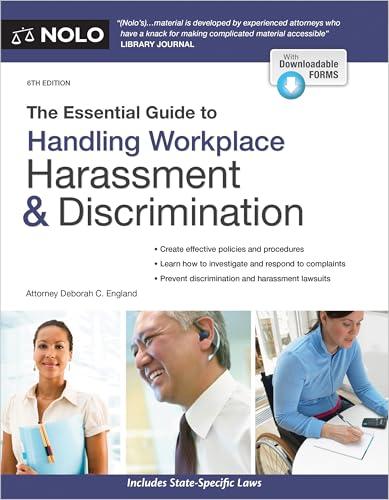 Essential Guide to Handling Workplace Harassment & Discrimination, The Cover