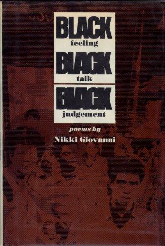 Black Feeling Black Talk Black Judgement Cover