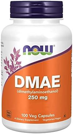 NOW Foods Supplements, DMAE (Dimethylaminoethanol) 250 mg, Healthy Brain Function*, 100 Veg Capsules Cover