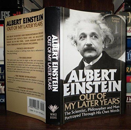 Albert Einstein: Out of My Later Years Cover