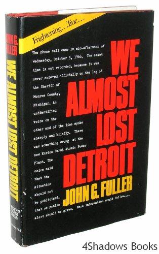 We Almost Lost Detroit Cover